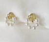 UNI-11059-1 - Pearl Flower Gold - Earring