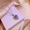 Heart Purple Dimond - Necklace
