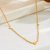 SS-12009 - Premium Foiled Gold Heart - Necklace