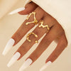 UNI-11115-20 - Premium Geometric Gold - Ring Set Of 3