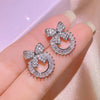 UNI-11037-3 - Flash Diamond Bow - Earring