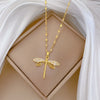 SS-12063 - Dragonfly Gold - Necklace
