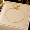 SS-12008 - Premium Foiled Gold Heart - Bracelet