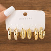 UNI-12031 - Gold Foil Series Hoop - Earrings Set Style 11