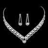 UNI-11933- White Diamonds Silver - Jewelry Set Of 2