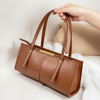 Fancy Brown Leather - Hand Bag