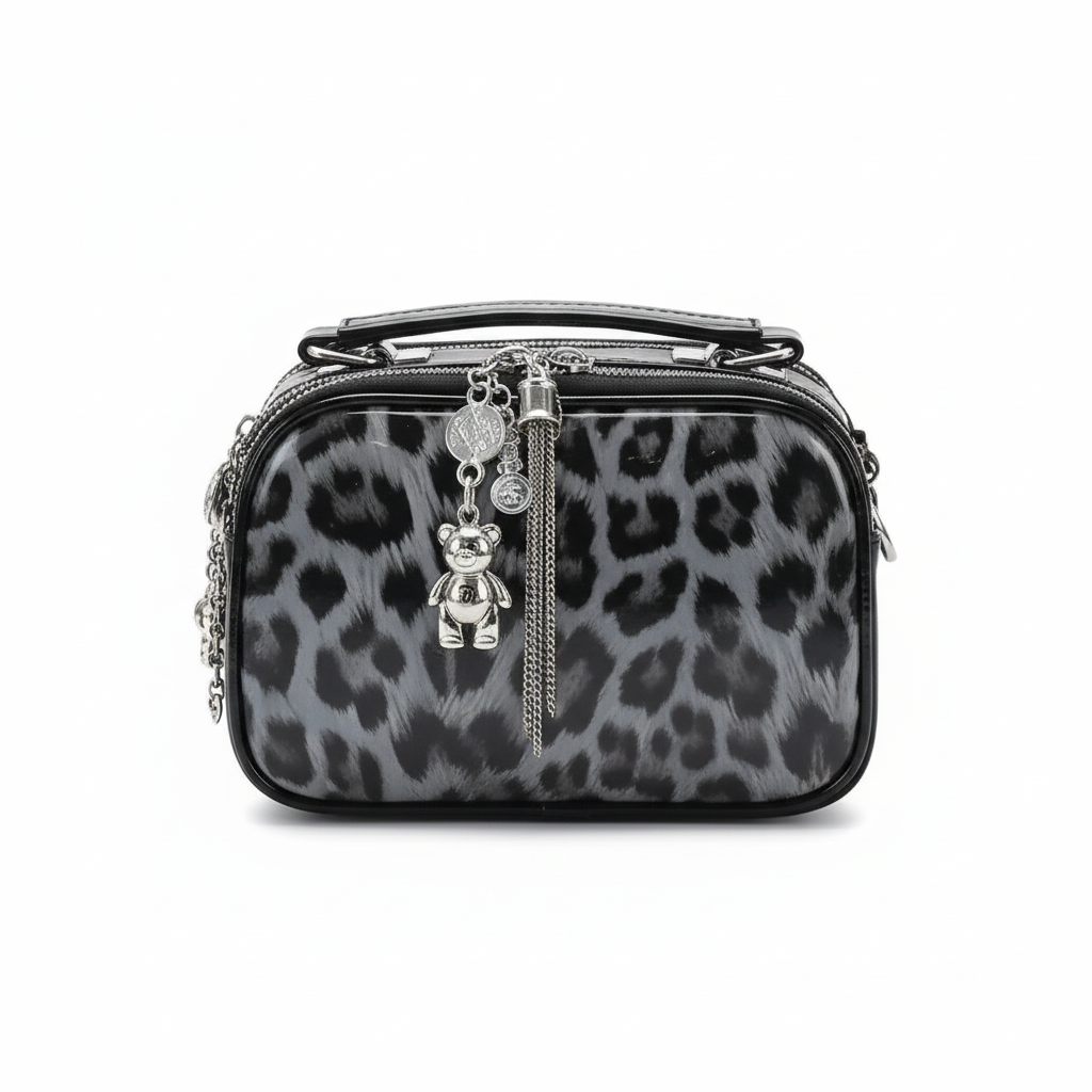Leopard Print Mini Crossbody Bag for Women