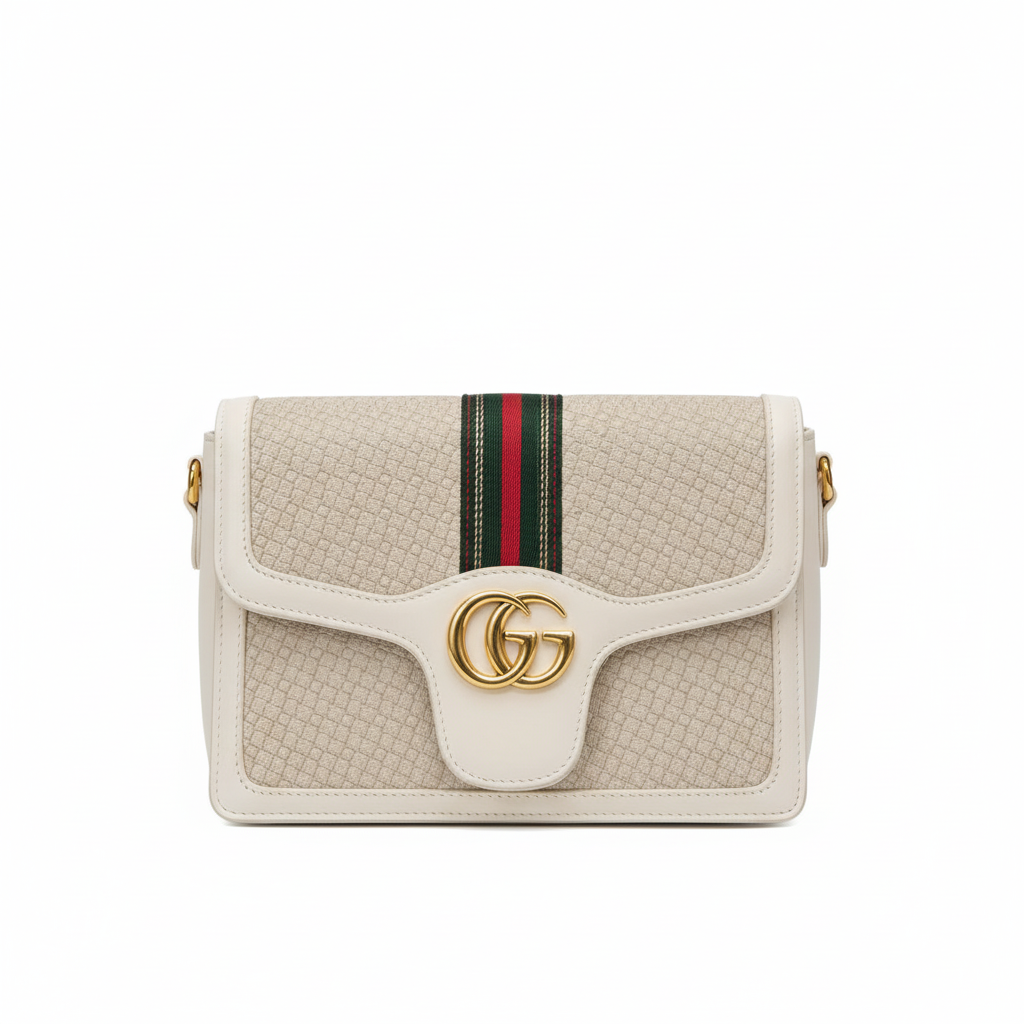 ELORE Luxury Stripe Textured Crossbody Bag – Premium Vegan Leather Designer Shoulder Bag for Women