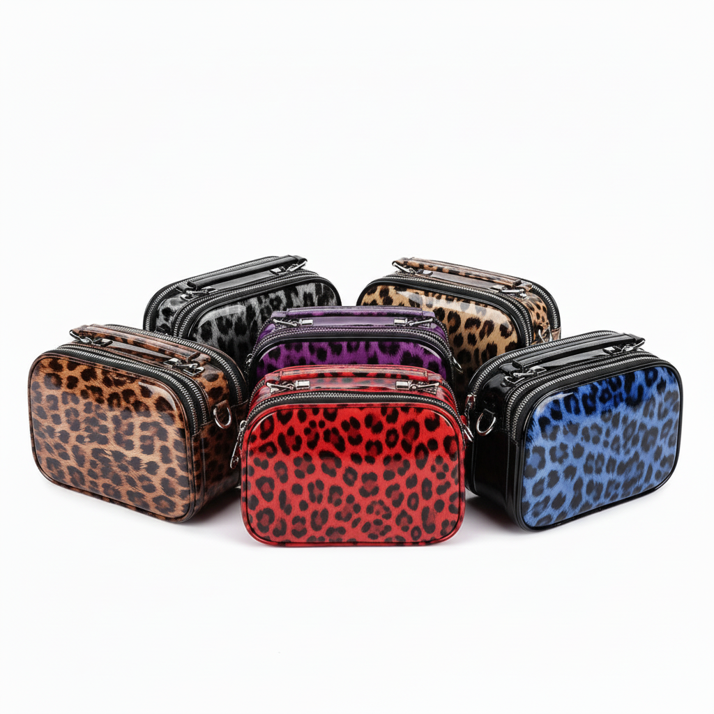 Leopard Print Mini Crossbody Bag for Women