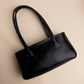 Fancy Black Leather - Hand Bag