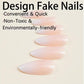 N-210 - Pastel Pink - Press On Nail Set Of 24 - Free Nail Kit Included