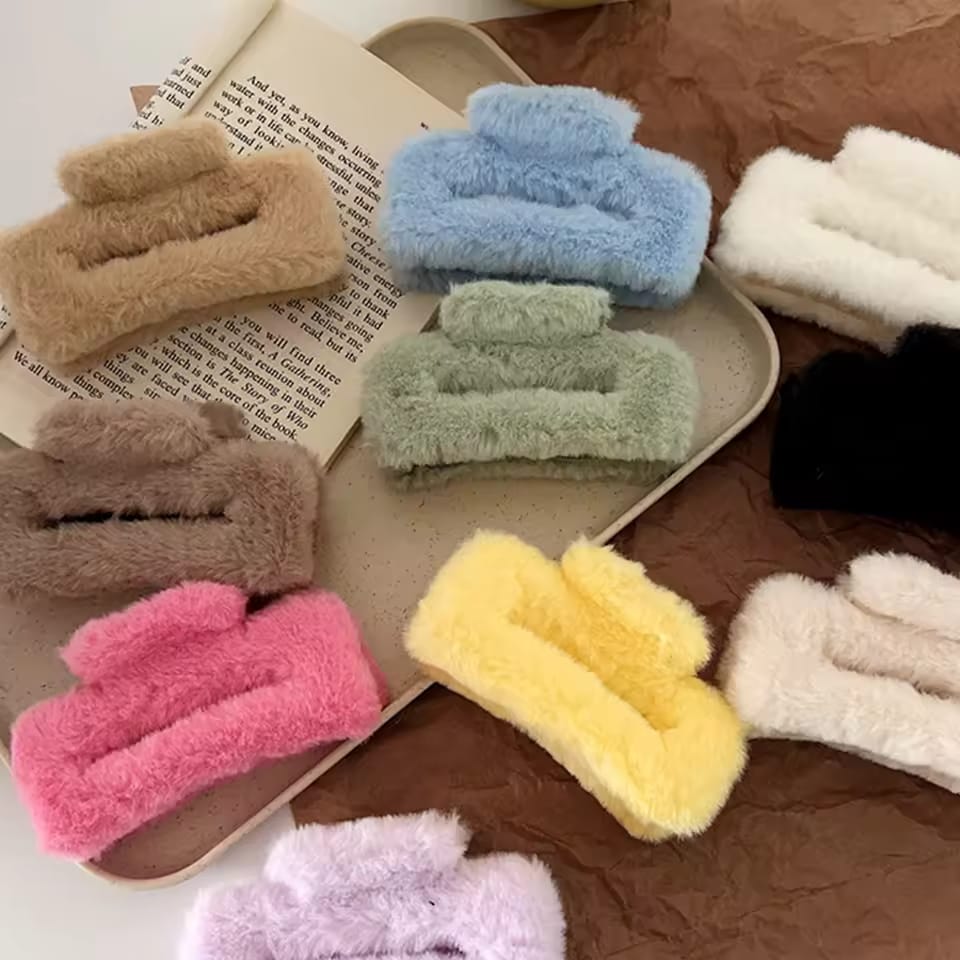 HC-107 - Macaron Colo Fluffy - Hair Claw