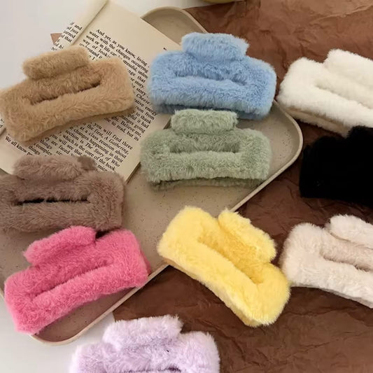 HC-107 - Macaron Colo Fluffy - Hair Claw