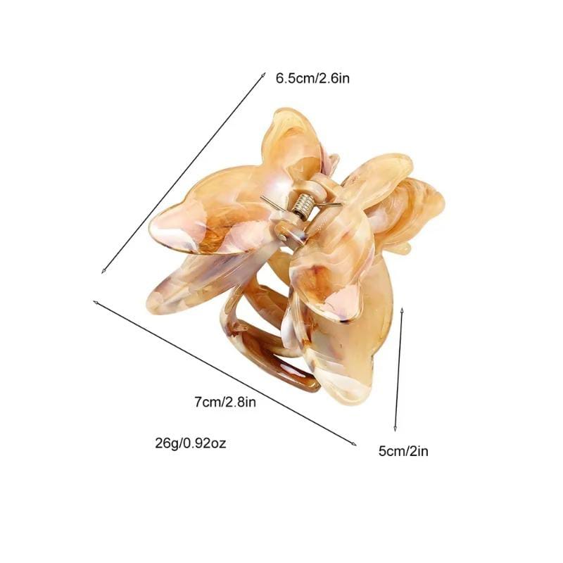 HC-116 - Marbled Butterfly - Hair Claw