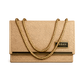 Peach Textured URBAN Clutch Elegant Chain Handbag for Women