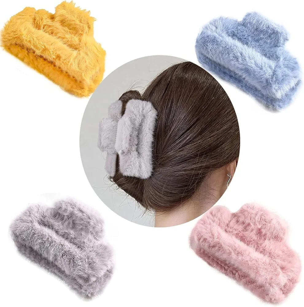 HC-107 - Macaron Colo Fluffy - Hair Claw