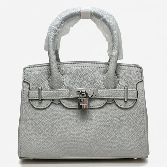 ELORE Luxury Lock Top Handle Handbag – Premium Textured Designer Ladies Bag for Women