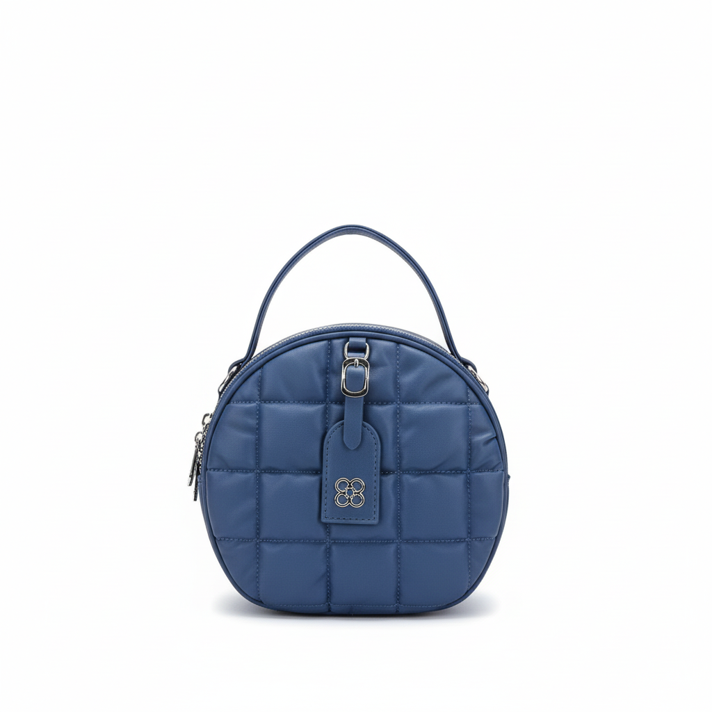 Quilted Round Mini Handbag for Women