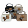 Teddy Bear Mini Box Handbag – ELORE Luxury Embossed Top Handle Purse for Women