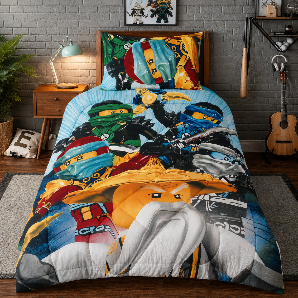 Ninjago Heroes Kids Quilt