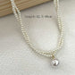 UNI-10078-1 - Pearls Double Layer - Necklace