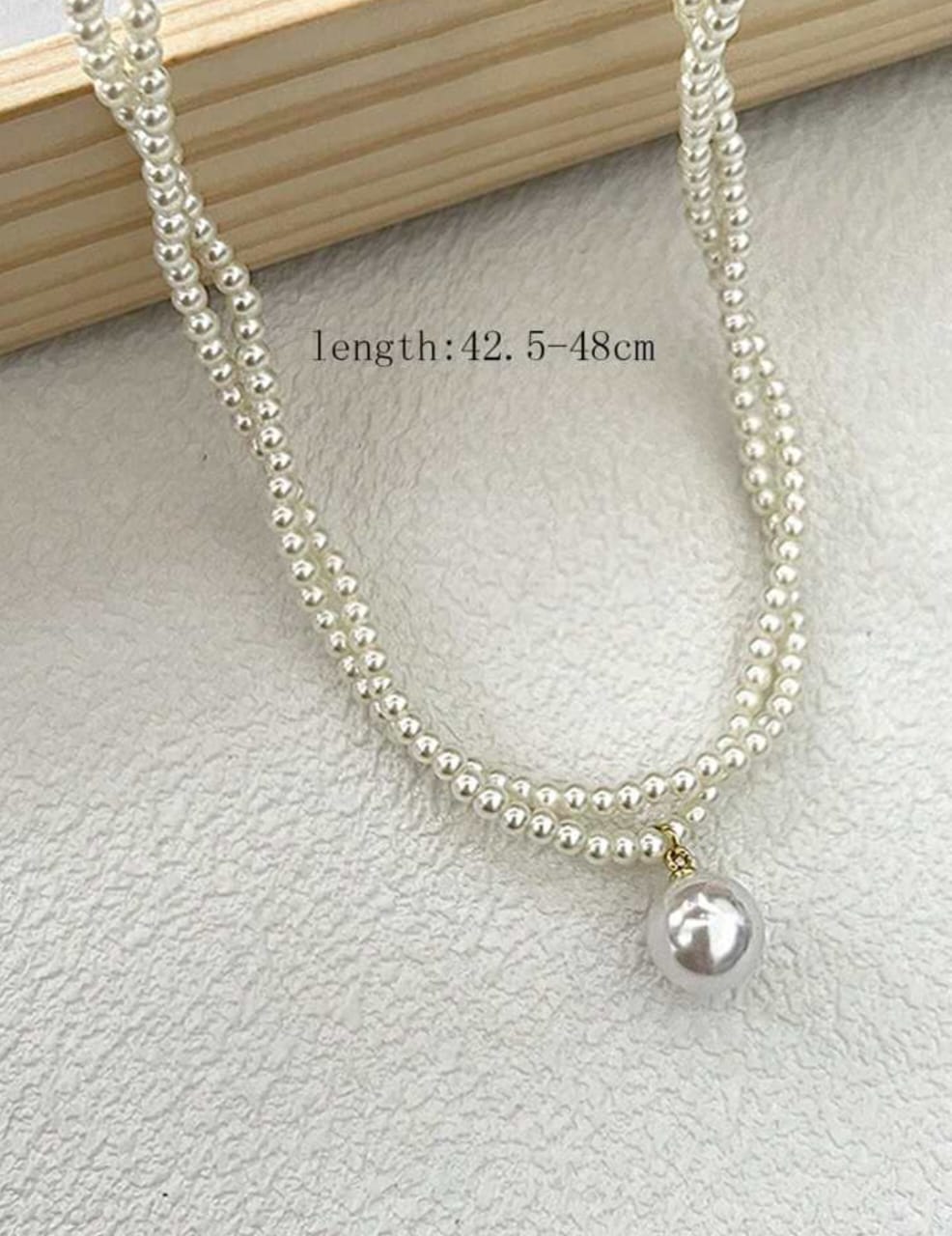 UNI-10078-1 - Pearls Double Layer - Necklace