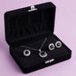 Black Natural Stone Silver - Jewelry Set Of 3