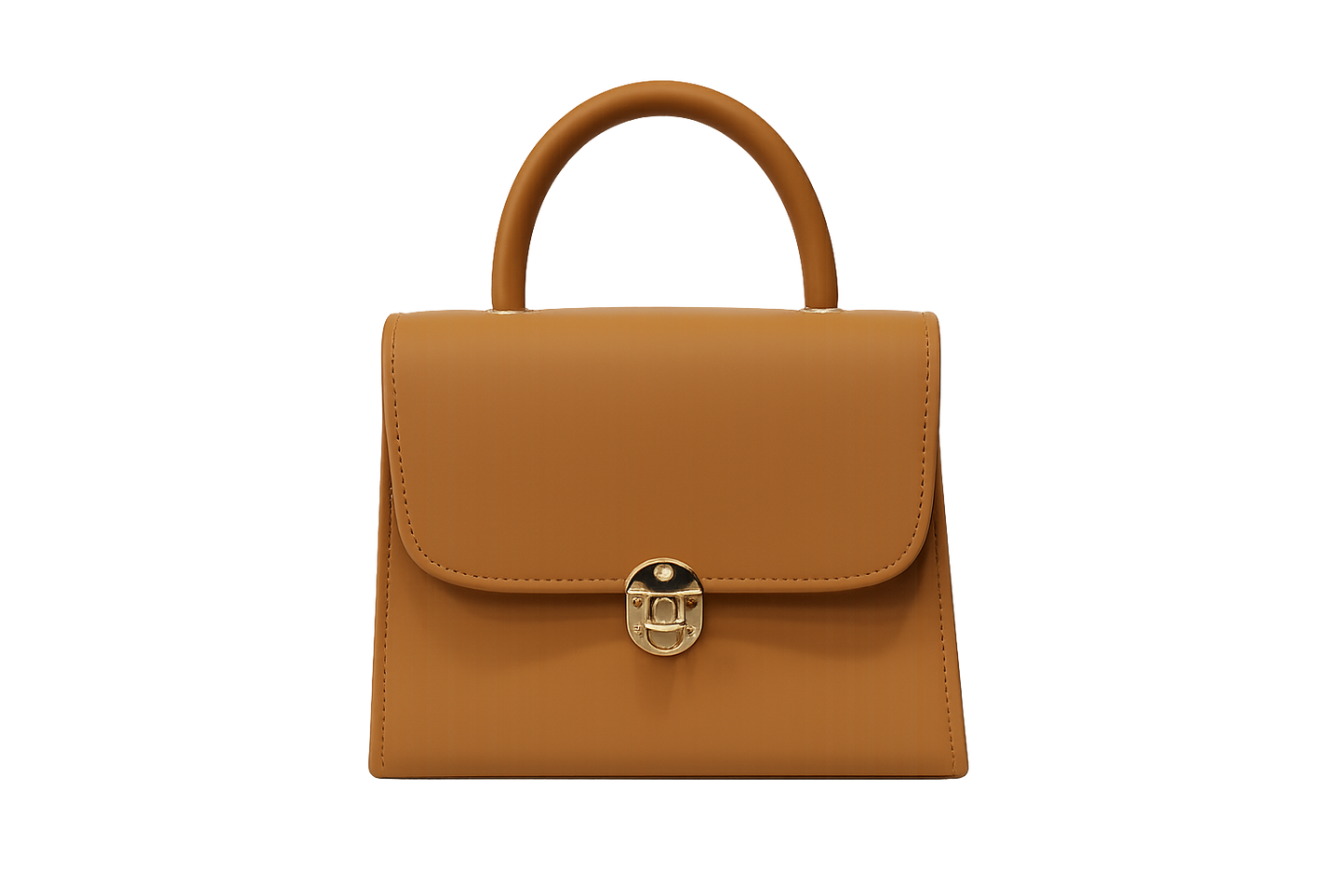 Blue Mini Top Handle Elegant Lock Detail Handbag for Women