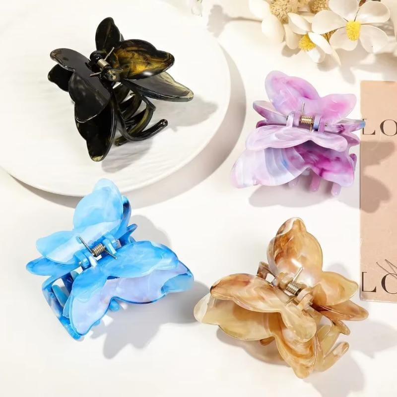 HC-116 - Marbled Butterfly - Hair Claw