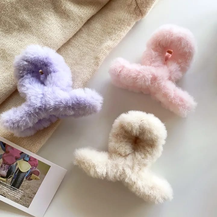 HC-119 - Candy Color Fluffy - Hair Claw