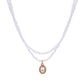 UNI-10094-1 - Double Layer Pearls - Necklace