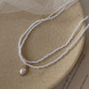 UNI-10094-1 - Double Layer Pearls - Necklace