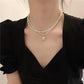 UNI-10094-1 - Double Layer Pearls - Necklace