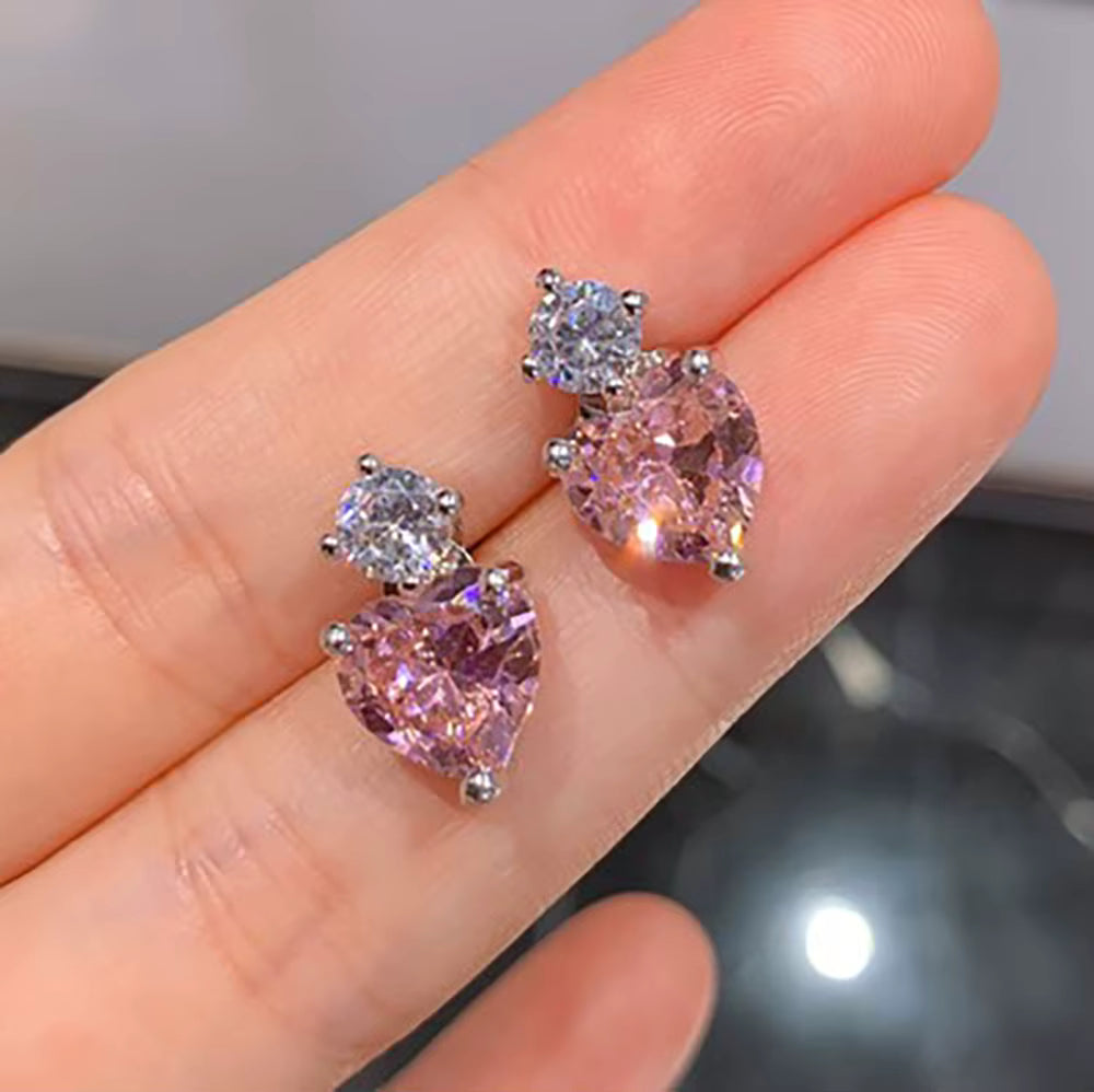 UNI-11041-2 - Pink love - Earring