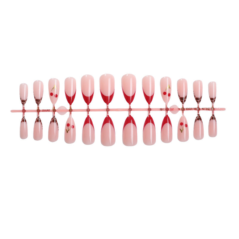 N-200 - Pinkish - Press On Nail Set Of 24 - Free Nail Kit Included