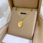 SS-12061 - Gold Plated Rose - Necklace
