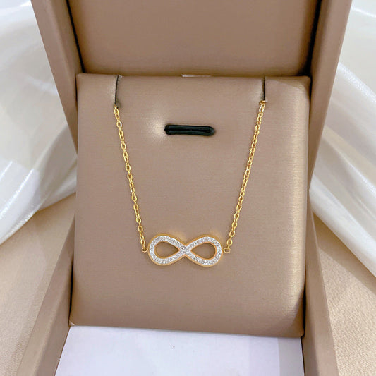 SS-12071 - Infinity Friendship Gold - Necklace