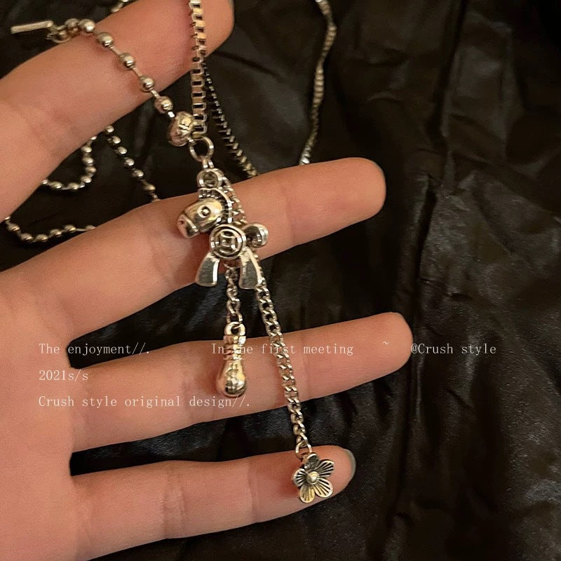 UNI-11964 -Silver Charms - Necklace