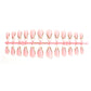 N-207 -Marbled Foiled - Press On Nail Set Of 24 - Free Nail Kit Included