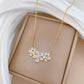 SS-12077 - Luxury Flower Gold - Necklace
