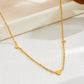 SS-12009 - Premium Foiled Gold Heart - Necklace