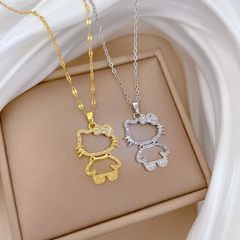 SS-12064 - Hello Kitty Gold - Necklace