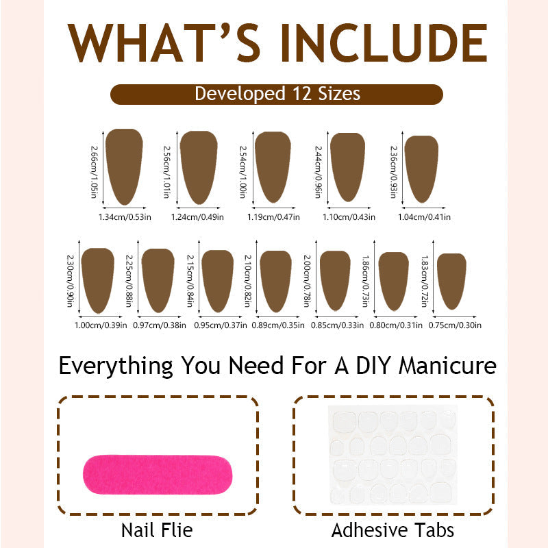 N-204 - Leopard Print Peachy Pink - Press On Nail Set Of 24 - Free Nail Kit Included