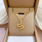 SS-12078 - Gold Snake - Necklace
