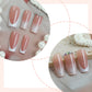 N-214 - Fancy Pink - Press On Nail Set Of 24 - Free Nail Kit Included