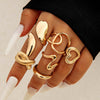 UNI-11115-4 - Luxury Classy Gold - Ring Set Of 6