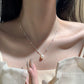 UNI-11994- Pearl & Silver Chain - Necklace