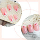 N-208 - Bow Pink - Press On Nail Set Of 24 - Free Nail Kit Included