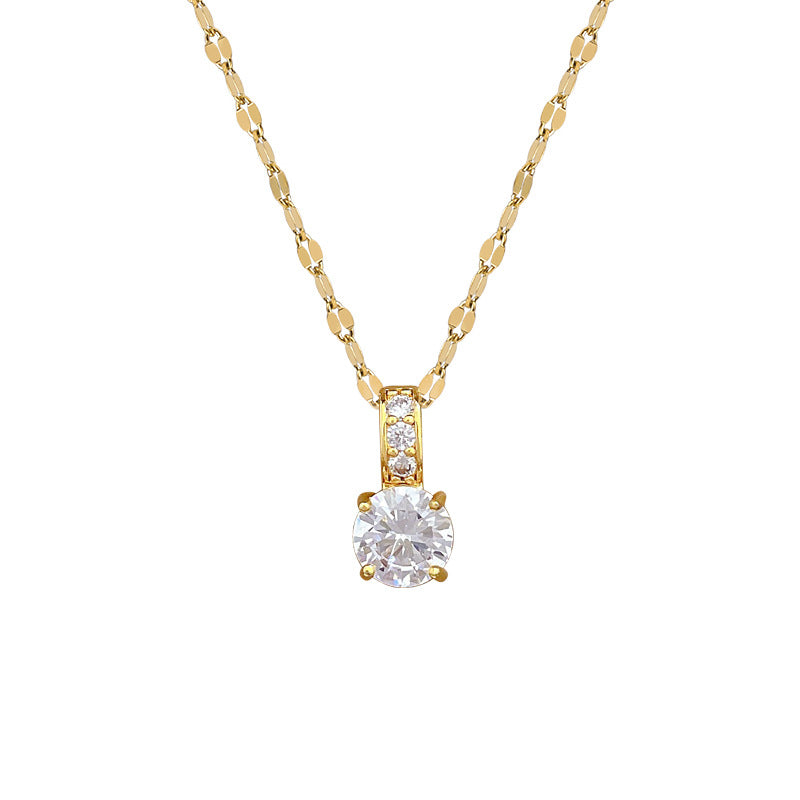 SS-12075 - Luxury Diamond Gold - Necklace