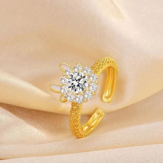 UNI-11046-3 - Deer Diamond Gold - Ring